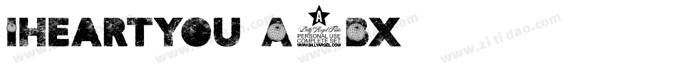 Iheartyou-A1Bx字体转换