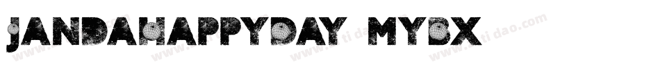 JandaHappyDay-myBx字体转换