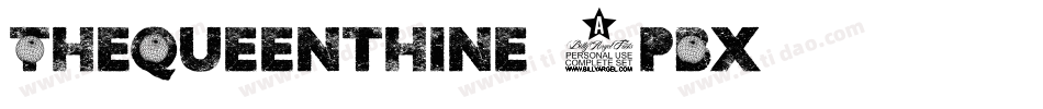 TheQueenthine-4pBx字体转换