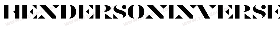 HendersonInverse-v0gL字体转换