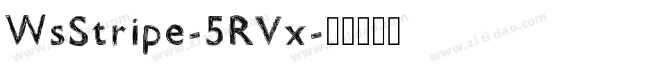 WsStripe-5RVx字体转换