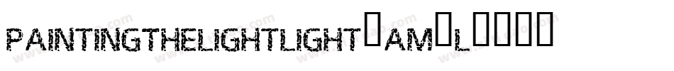 PaintingTheLightLight-AM7L字体转换