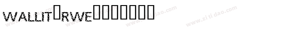 WallIt-rWE7字体转换