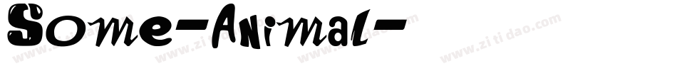 Some-Animal字体转换