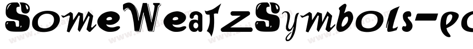 SomeWeatzSymbols-poGd字体转换