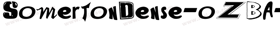 SomertonDense-oZBA字体转换