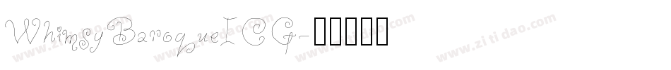 WhimsyBaroqueICG字体转换
