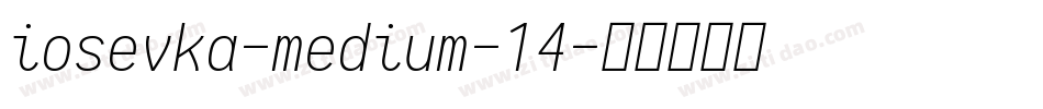 iosevka-medium-14字体转换