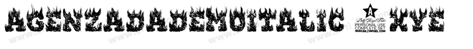 AgenzadaDemoItalic-2xYe字体转换