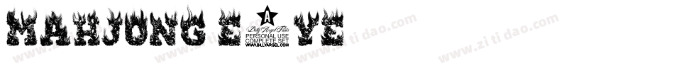 Mahjong-E4Ye字体转换 Mahjong-E4Ye字体转换