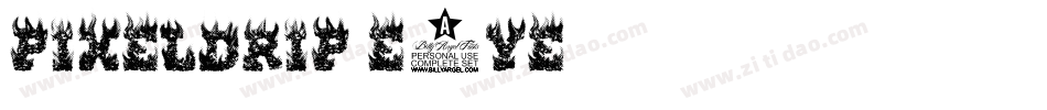 Pixeldrip-e6ye字体转换