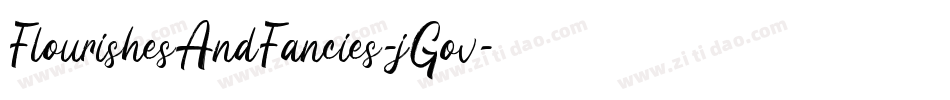 FlourishesAndFancies-jGov字体转换 FlourishesAndFancies-jGov字体转换