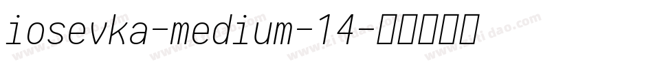 iosevka-medium-14字体转换
