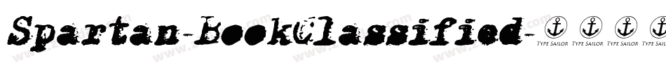 Spartan-BookClassified字体转换
