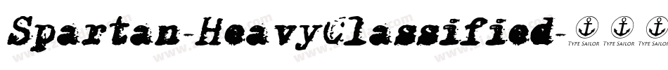 Spartan-HeavyClassified字体转换