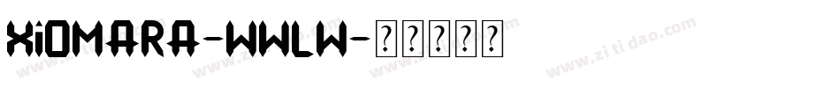 Xiomara-wWLw字体转换