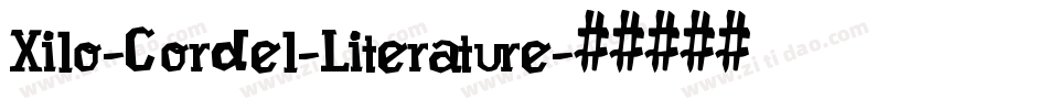 Xilo-Cordel-Literature字体转换