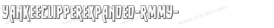 YankeeClipperExpanded-rMMy字体转换
