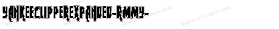 YankeeClipperExpanded-rMMy字体转换