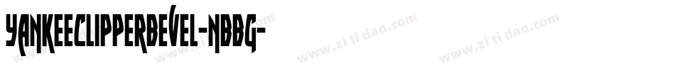 YankeeClipperBevel-nBBg字体转换