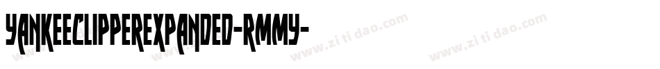 YankeeClipperExpanded-rMMy字体转换