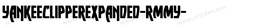 YankeeClipperExpanded-rMMy字体转换