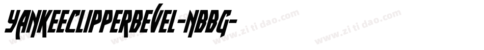 YankeeClipperBevel-nBBg字体转换