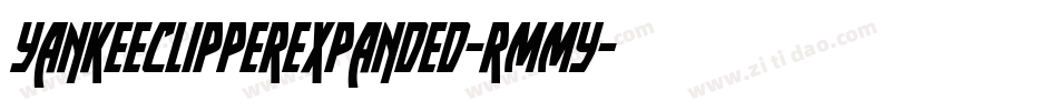 YankeeClipperExpanded-rMMy字体转换