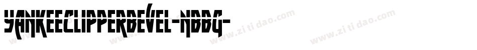 YankeeClipperBevel-nBBg字体转换