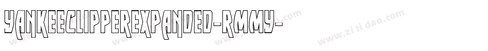 YankeeClipperExpanded-rMMy字体转换