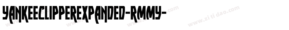 YankeeClipperExpanded-rMMy字体转换