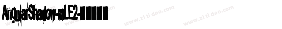 AngularShadow-mLE2字体转换