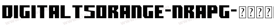 DigitaltsOrange-nRAPg字体转换