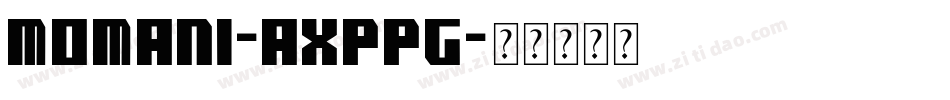 Momani-axpPg字体转换