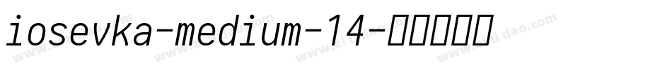 iosevka-medium-14字体转换