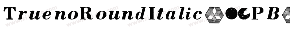 TruenoRoundItalic-16PB字体转换