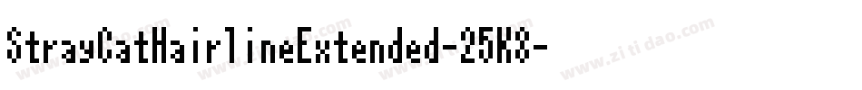 StrayCatHairlineExtended-25K8字体转换