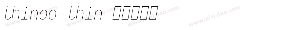 thinoo-thin字体转换