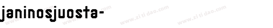janinosjuosta字体转换
