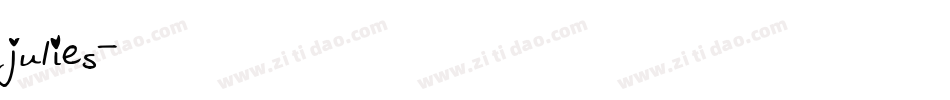 julies字体转换