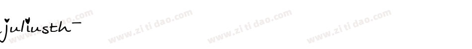 juliusth字体转换