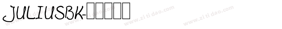 JULIUSBK字体转换