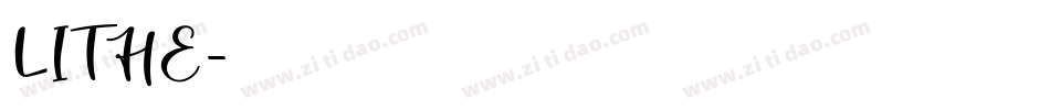 LITHE字体转换