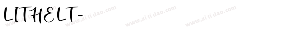 LITHELT字体转换
