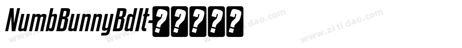 NumbBunnyBdIt字体转换