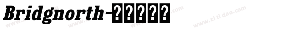 Bridgnorth字体转换