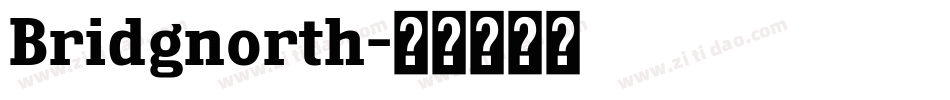 Bridgnorth字体转换