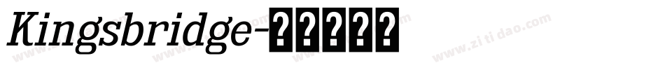 Kingsbridge字体转换