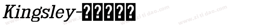 Kingsley字体转换