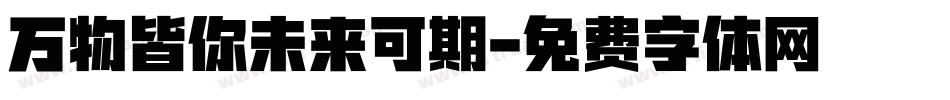万物皆你未来可期字体转换